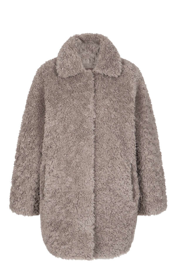 Faux Fur Long Jacket