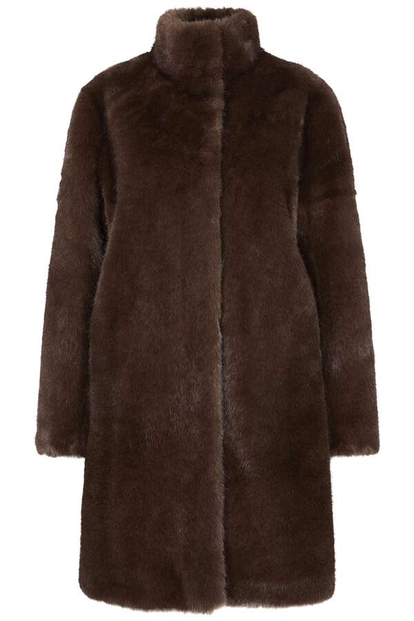 Fake Fur Mantel